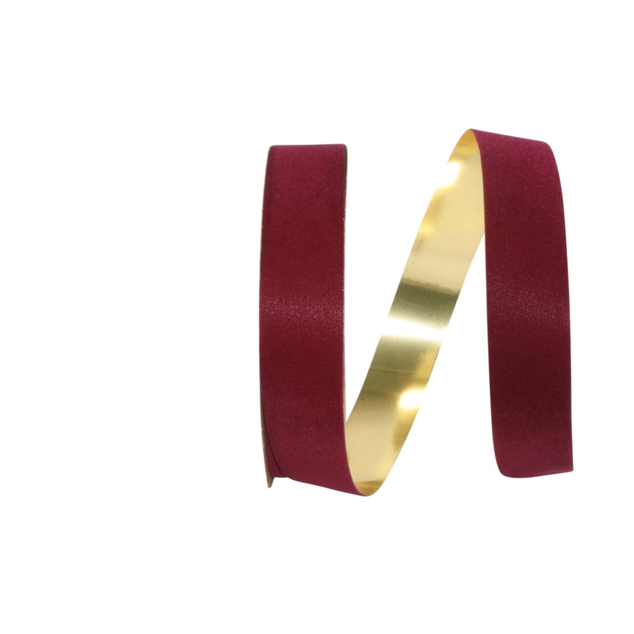 The Ribbon Roll 1.5" Glitter Veltex Gold-Backed Ribbon